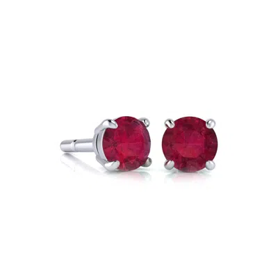 Superjeweler 1 Carat Gemstone Stud Earrings In Gold-classic Solitaire Gemstone Earrings All Gemstone Options
