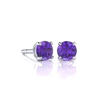 Superjeweler 1 Carat Gemstone Stud Earrings In Gold-classic Solitaire Gemstone Earrings All Gemstone Options