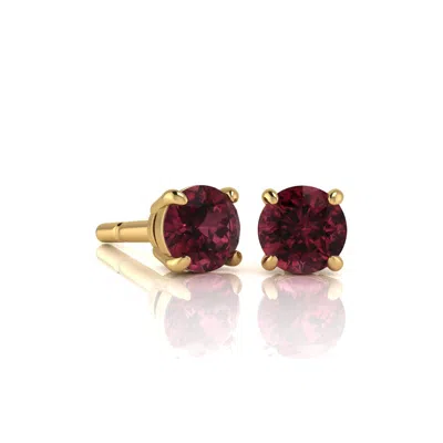 Superjeweler 1 Carat Gemstone Stud Earrings In Gold-classic Solitaire Gemstone Earrings All Gemstone Options