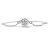 Superjeweler 1 Carat Lab Grown Diamond Bolo Bracelet In Sterling Silver, Adjustable 6-9 Inches In Silver