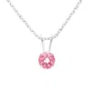 Superjeweler 1/2 Carat Gemstone Solitaire Pendant Necklace In Gold With Free Chain - Multiple Gemstone Options Av