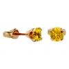 Superjeweler 1/2 Carat Gemstone Stud Earrings In Gold-classic Solitaire Gemstone Earrings All Gemstone Options