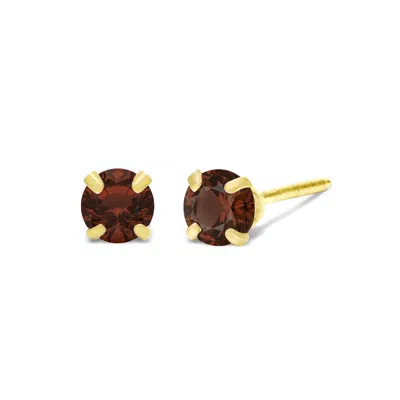Superjeweler 1/4 Carat Gemstone Stud Earrings In Gold-classic Solitaire Gemstone Earrings All Gemstone Options