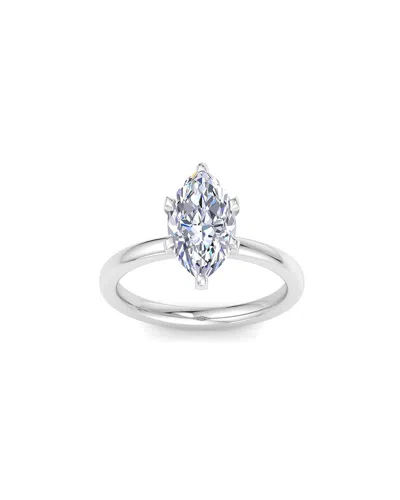 Superjeweler 14k 2.00 Ct. Tw. Lab-grown Diamond Ring In Silver