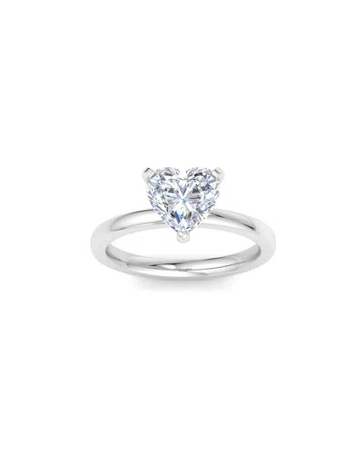 Superjeweler 14k 2.00 Ct. Tw. Lab-grown Diamond Ring In Silver