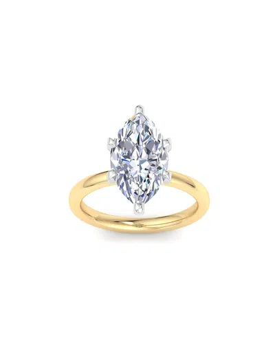 Superjeweler 14k 4.00 Ct. Tw. Lab-grown Diamond Ring In Gold