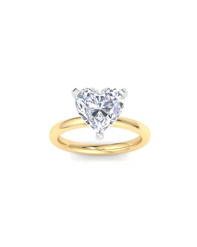 Superjeweler 14k 4.00 Ct. Tw. Lab-grown Diamond Ring In Gold