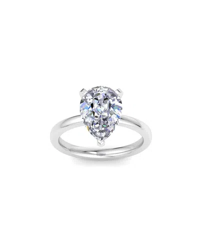 Superjeweler 14k 4.00 Ct. Tw. Lab-grown Diamond Ring In Metallic