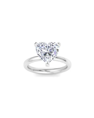Superjeweler 14k 4.00 Ct. Tw. Lab-grown Diamond Ring In Metallic