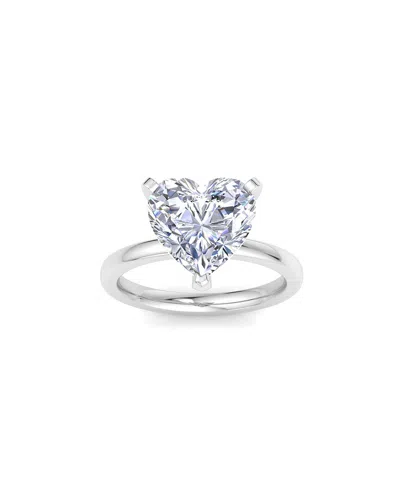 Superjeweler 14k 5.00 Ct. Tw. Lab-grown Diamond Ring In Silver