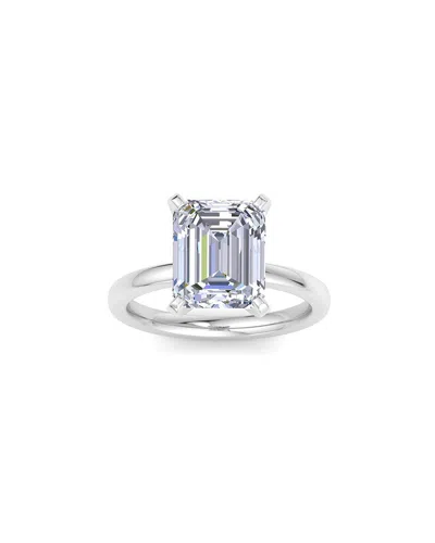 Superjeweler 14k 5.00 Ct. Tw. Lab-grown Diamond Ring In Silver