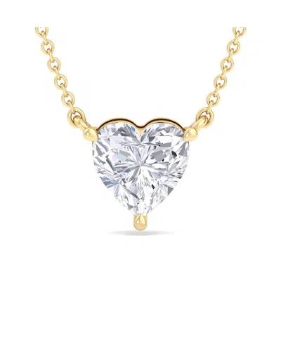 Superjeweler Gold Over Silver 2.00 Ct. Tw. Lab-grown Diamond Necklace