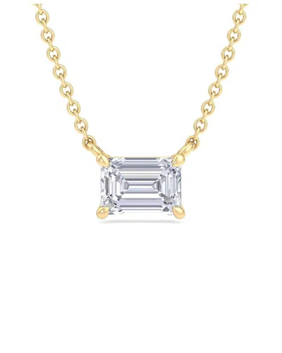 Superjeweler Gold Over Silver 2.00 Ct. Tw. Lab-grown Diamond Necklace In Multi