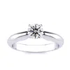 Superjeweler Lab Grown Diamond Solitaire Ring In Sterling Silver Lab Grown Diamond Engagement Ring, All Carat Wei