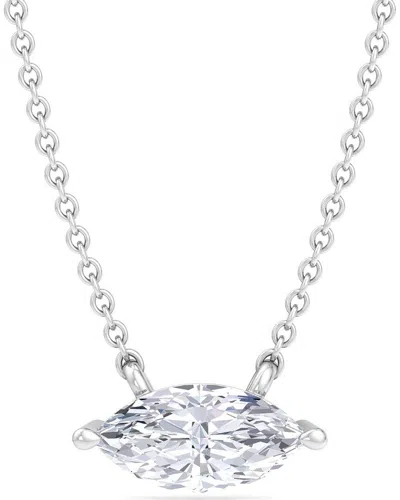 Superjeweler Silver 1.00 Ct. Tw. Lab-grown Diamond Necklace