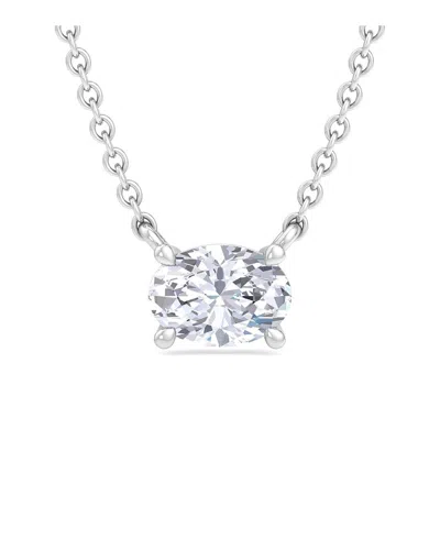 Superjeweler Silver 1.00 Ct. Tw. Lab-grown Diamond Necklace