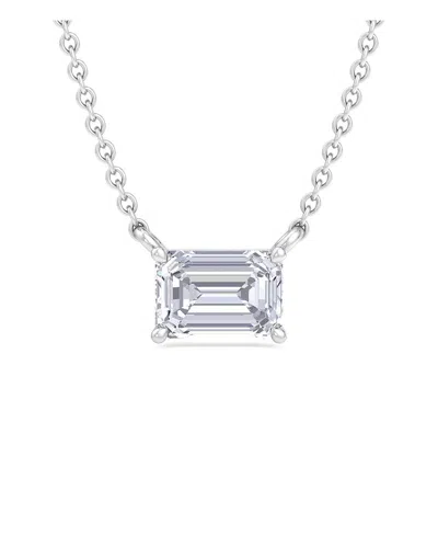 Superjeweler Silver 1.00 Ct. Tw. Lab-grown Diamond Necklace