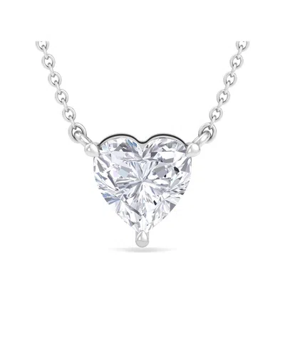 Superjeweler Silver 2.00 Ct. Tw. Lab-grown Diamond Necklace