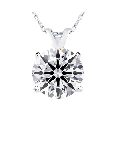 Superjeweler Silver 2.00 Ct. Tw. Lab-grown Diamond Necklace