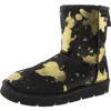 Superlamb Turano 7.5 Womens Fleece Lined Sheepskin Booties In Black