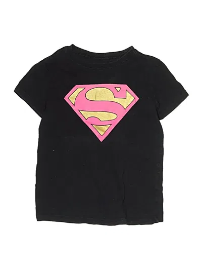 Pre-owned Superman Kids' Short Sleeve T-shirt In Black