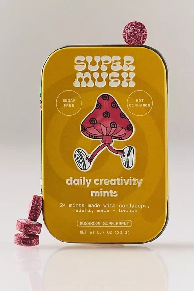 Supermush Daily Creativity Mints In Yellow