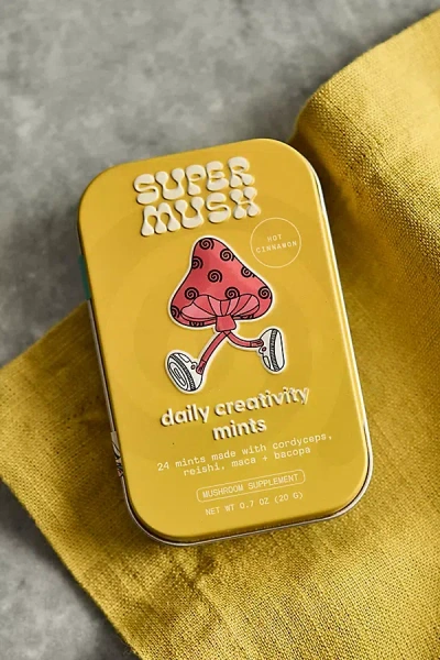 Supermush Daily Creativity Mints In Yellow