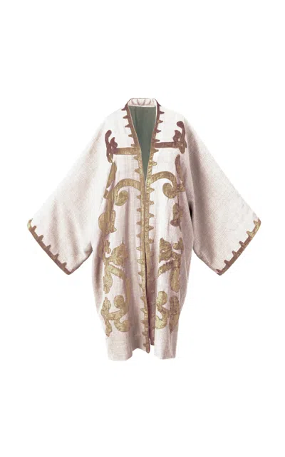 Supernaturae Apriciti Cream Velvet Jacket In White