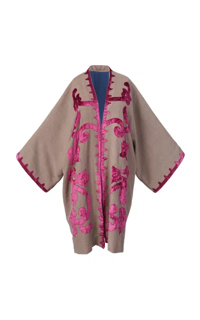 Supernaturae Apriciti Garnet Velvet Jacket In Brown