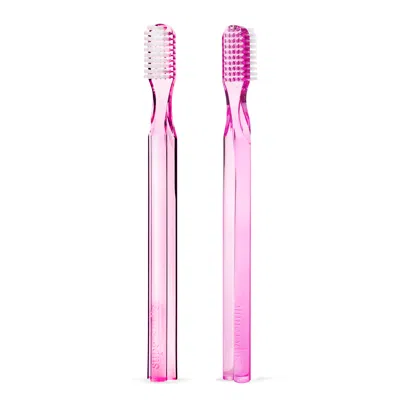 Supersmile 2-pack New Generation 45° Patented Long Toothbrush In Pink
