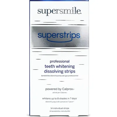 Supersmile Superstrips Dissolving Strips Box Of 14 In White