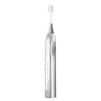Supersmile Zina45 Sonic Pulse Toothbrush With Case - Chrome Silver