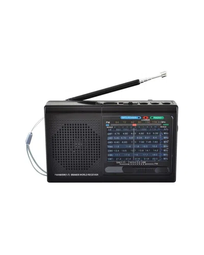 SUPERSONIC SUPERSONIC 9 BAND BLACK RADIO WITH BLUETOOTH