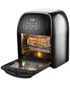 Supersonic National 3-in-1 12 Qt Air Fryer / Dehydrator / Rotisserie Oven In Black