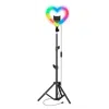 Supersonic Pro Live Stream 10" Heart Ring Light With Rgb (sc-2330rgb) In Black