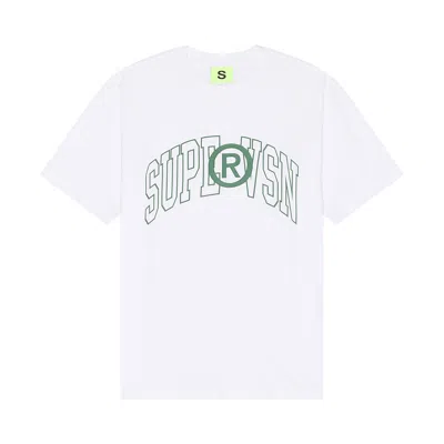 Pre-owned Supervsn Collegiate Logo Tee 'white' | Men's Size S