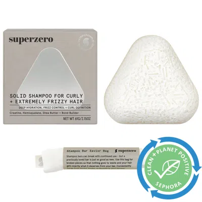 Superzero Deep Moisture And Anti Frizz Shampoo Bar For Curly, Coily & Extremely Frizzy Hair 2.35 oz / 67 ml