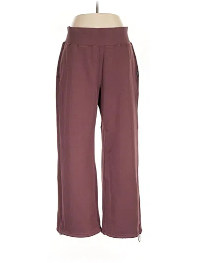 Pre-owned Supesu Casual Pants In Burgundy