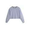 Supesu Women's Cubby Sweater, Cropped - Calm Blue In Blue