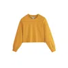 Supesu Women's Yellow / Orange Cubby Sweater, Cropped - Honey Ginger Yellow In Yellow/orange