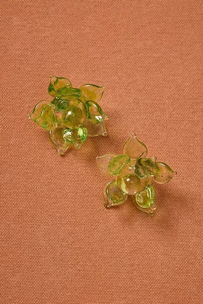 Suplais For Fwrd Pavonia Earrings In Green