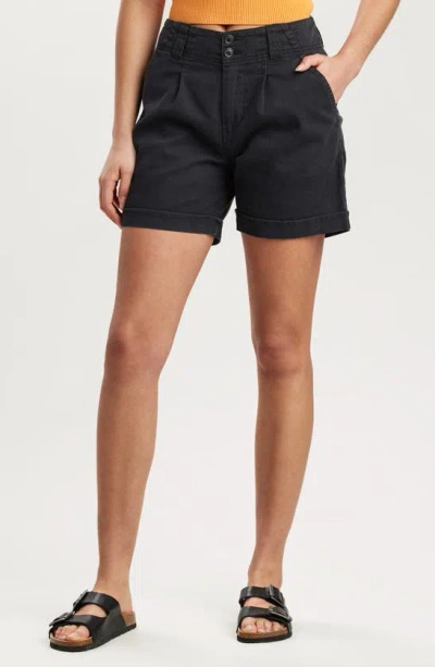 Supplies By Union Bay Aubrey Pleat Front Shorts In Black