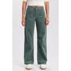 Supplies By Union Bay Marcie High Waist Wide Leg Corduroy Pants In Bluegrass