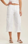 Supplies By Unionbay Faye Crop Cargo Pants In White