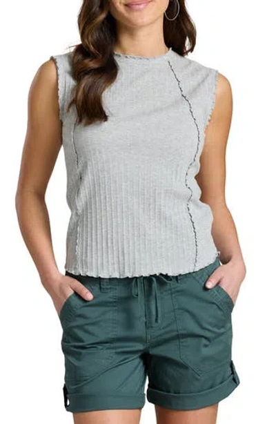 Supplies By Unionbay Lilia Rib Knit Tank In Medium Grey Heather