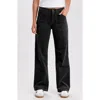 Supplies By Unionbay Marcie High Waist Wide Leg Corduroy Pants In Black