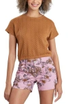 Supplies By Unionbay Noah Cable Stitch Top In Caramel