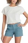 Supplies By Unionbay Noah Cable Stitch Top In Paperwhite