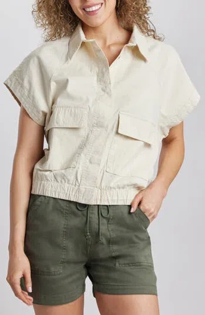 Supplies By Unionbay Shawna Short Sleeve Stretch Cotton Crop Jacket