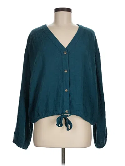Pre-owned Supplies Long Sleeve Blouse In Blue